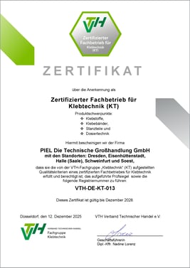 PIEL-Zertifizierter Fachbetrieb für KT